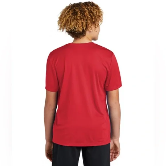 NWT [Eastbay] Gymtech Performance Athletic Short-Sleeved Shirt Red Youth L 14/16 - Picture 3 of 6